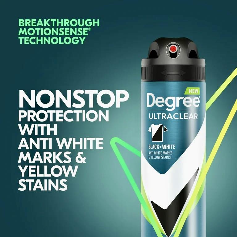 Degree Ultra Clear Long Lasting Antiperspirant Deodorant Dry Spray! This powerful, invisible dry spray provides up to 72hrs of sweat and odor protection, keeping you feeling cool and dry no matter wha