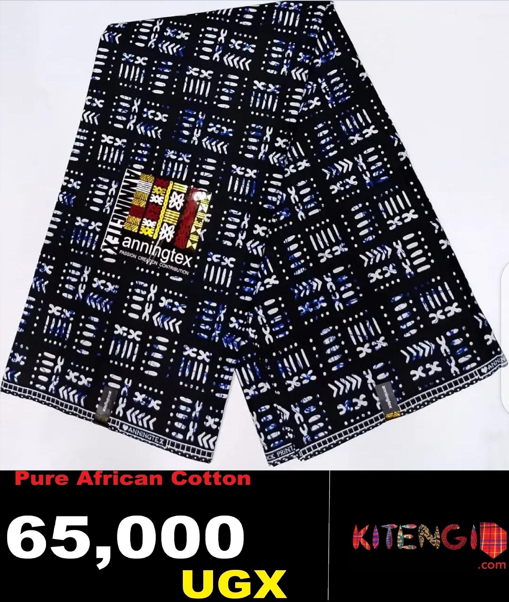 Pure cotton kitenji fabric