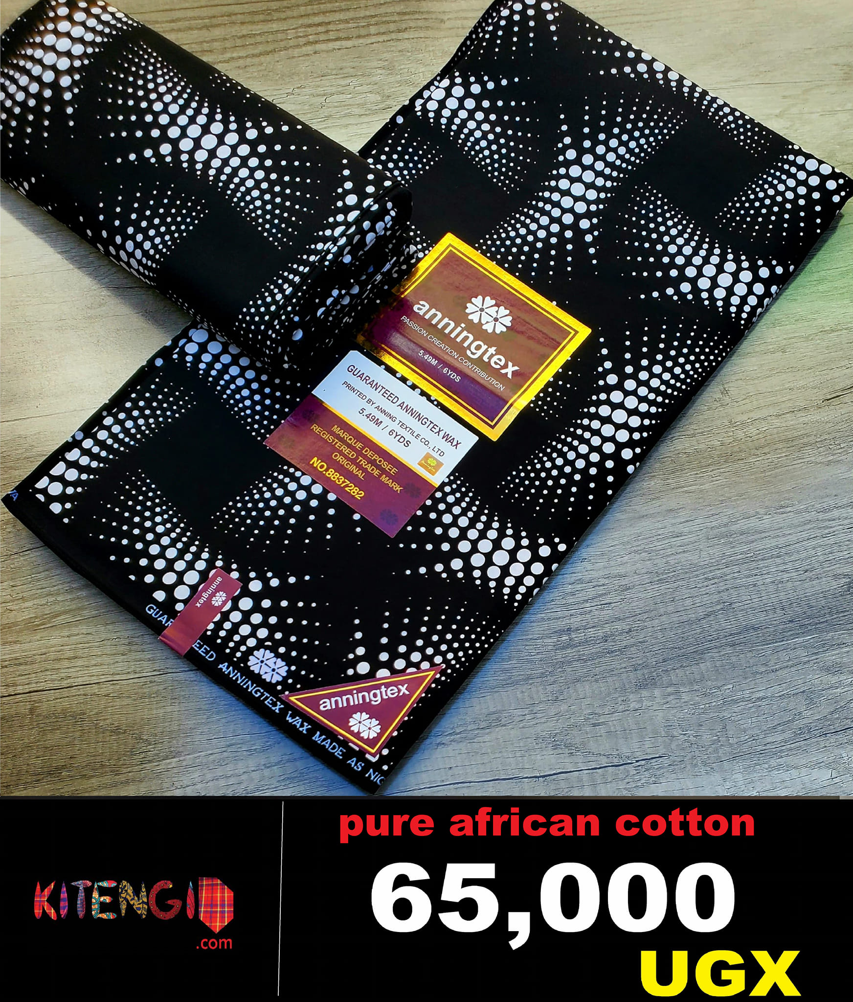 Pure cotton kitenji fabric