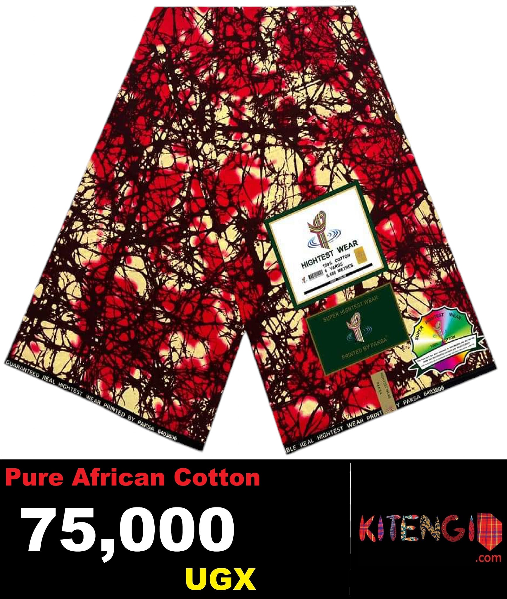 Pure cotton Kitenji fabrics