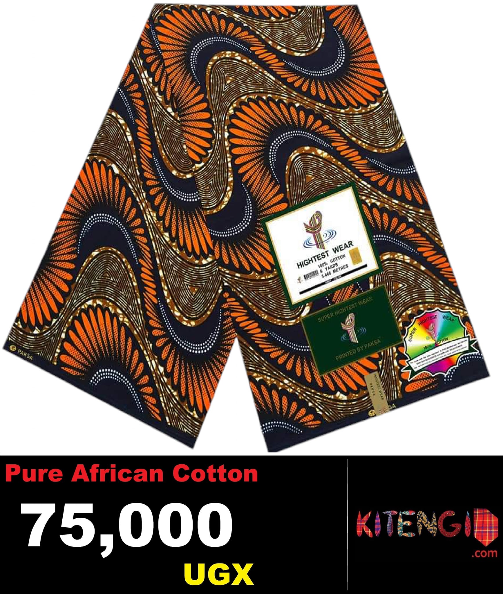 Pure cotton Kitenji  fabric