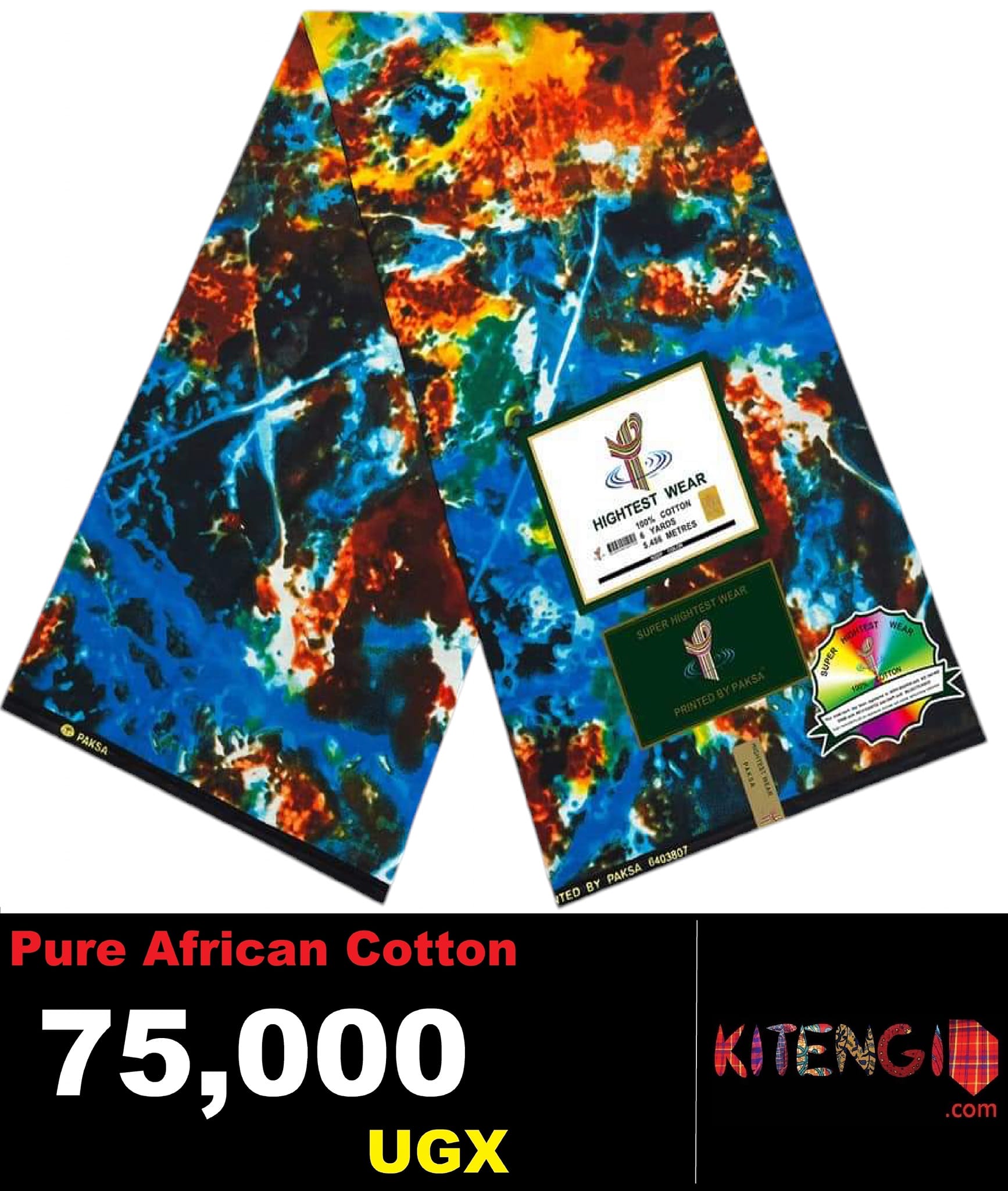 Pure cotton Kitenji  fabric