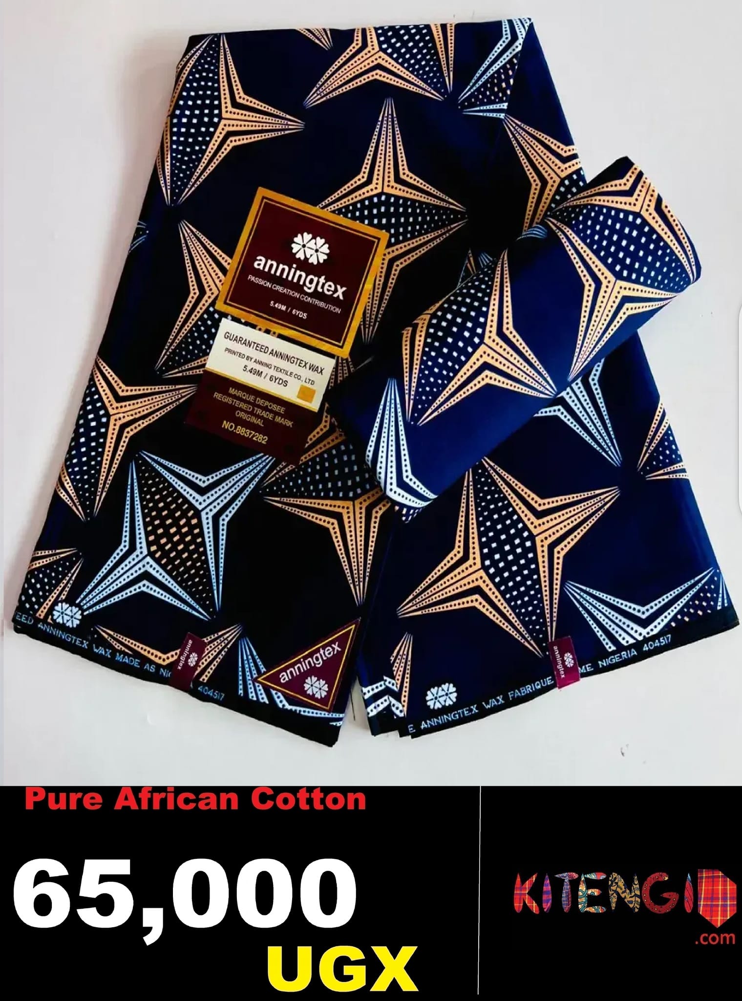 Pure cotton Kitenji African  fabrics