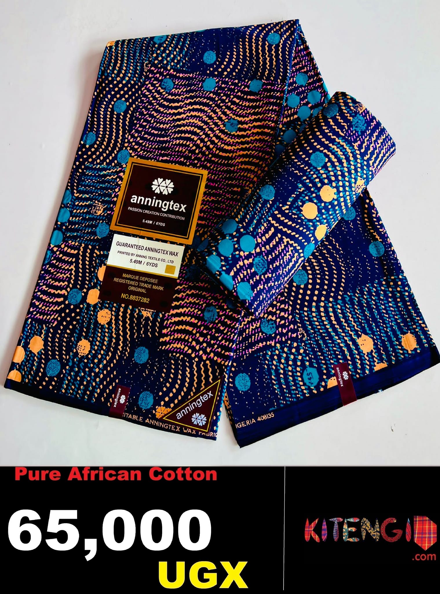 Pure cotton Kitenji African  fabrics