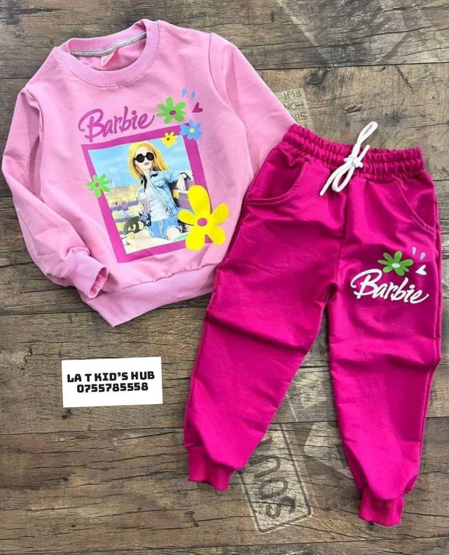 Girls Barbie tracksuit