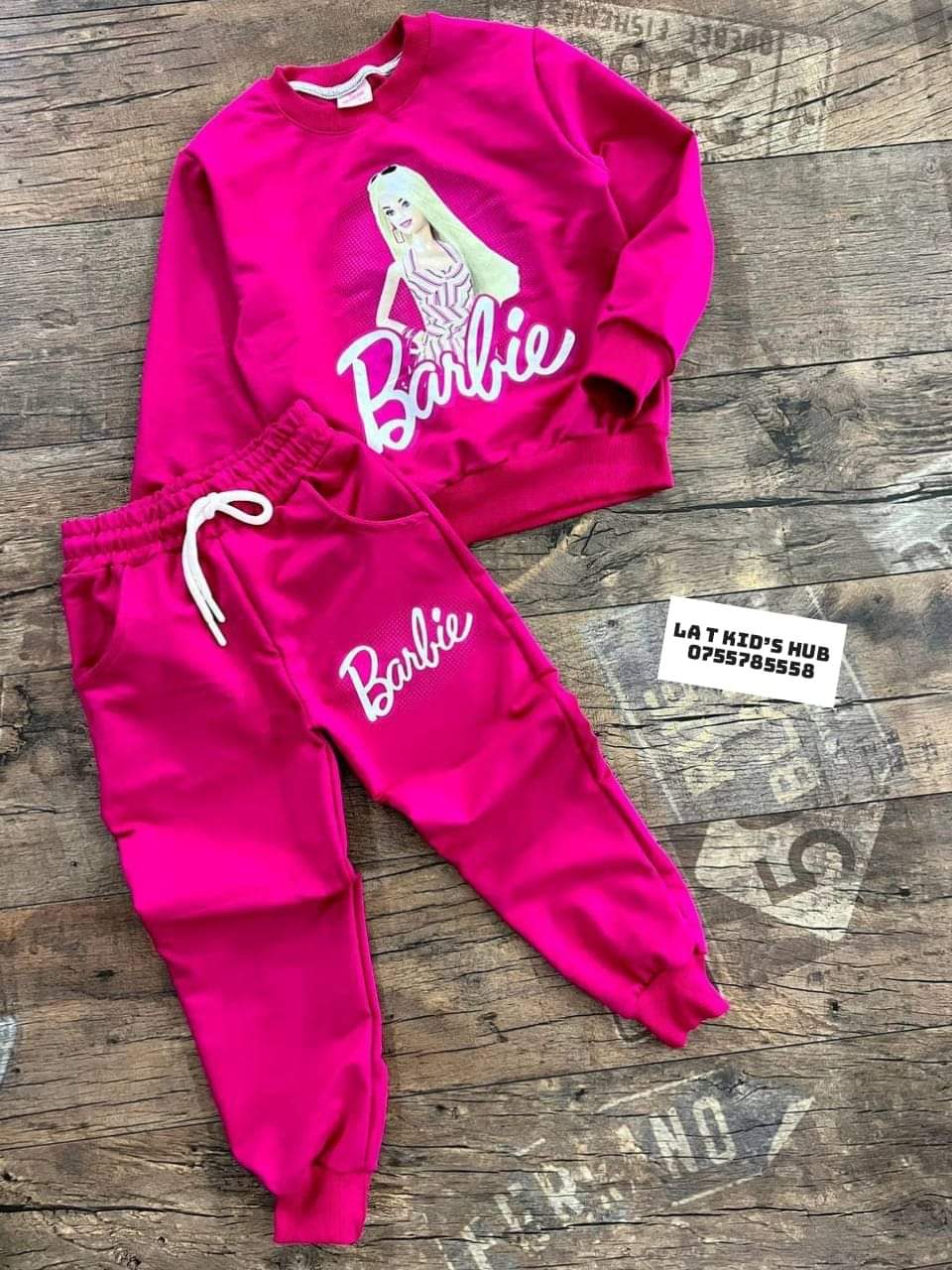 Girls Barbie tracksuit