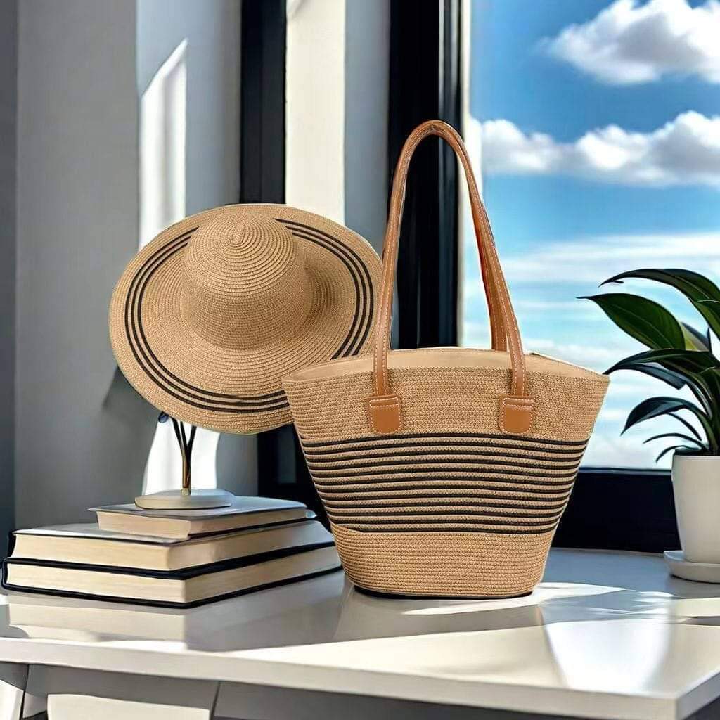 Summer wooven bags and hats