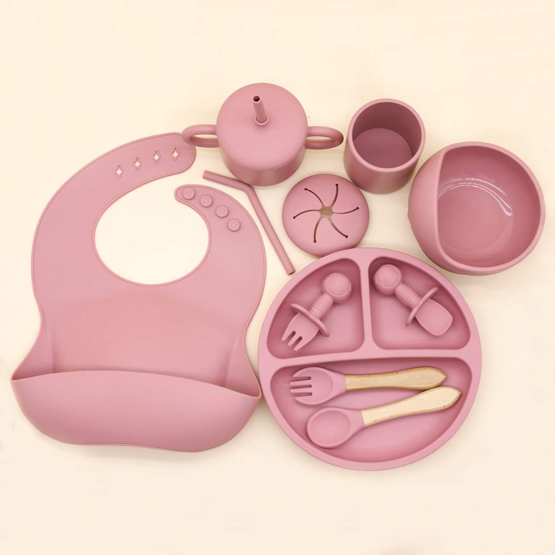 10pc silicon feeding set 