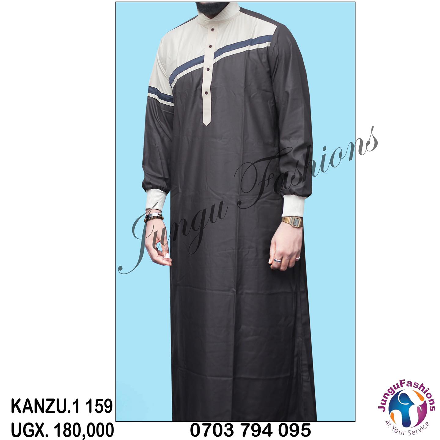 long men sleeve kanzu