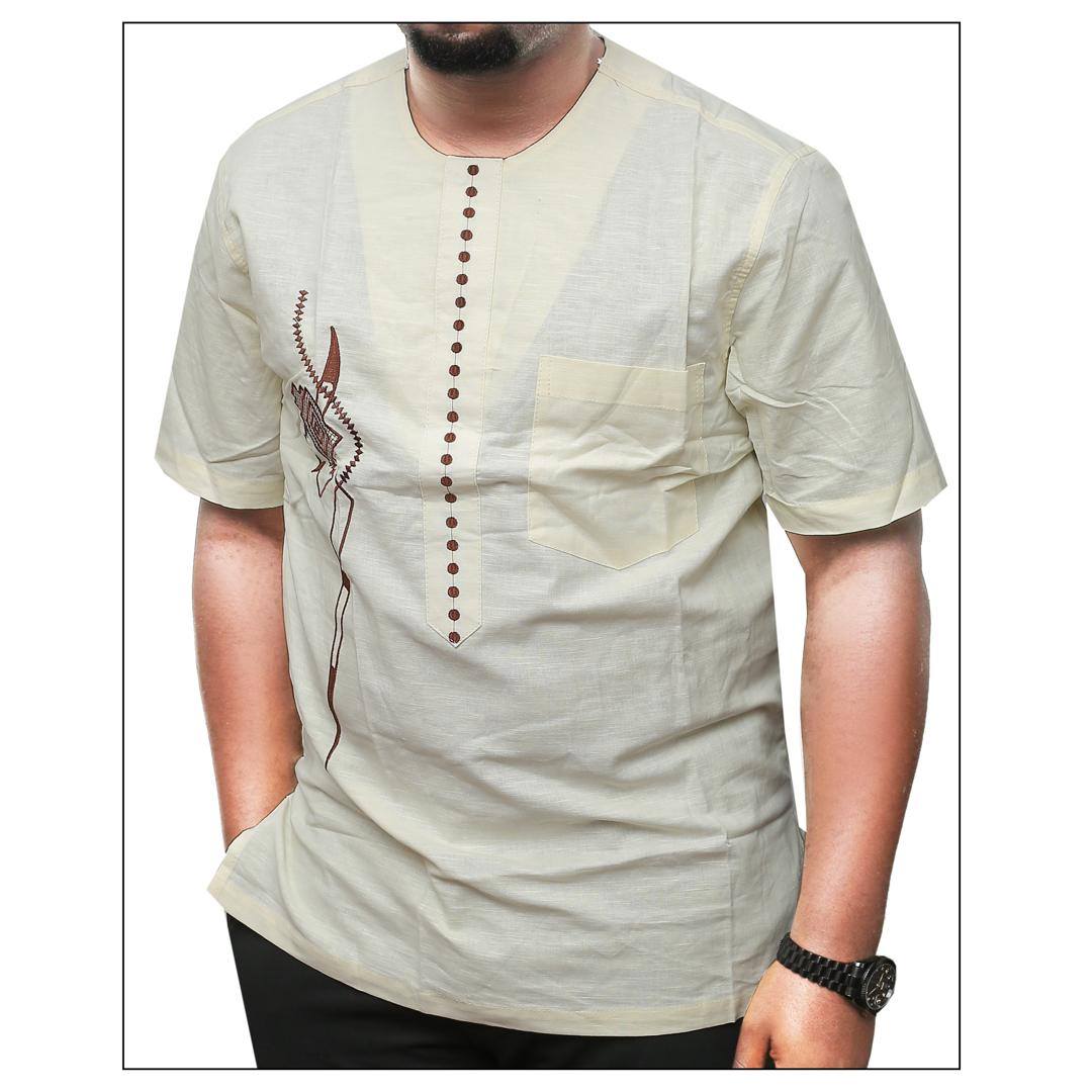 Short sleeve Men linen shirts