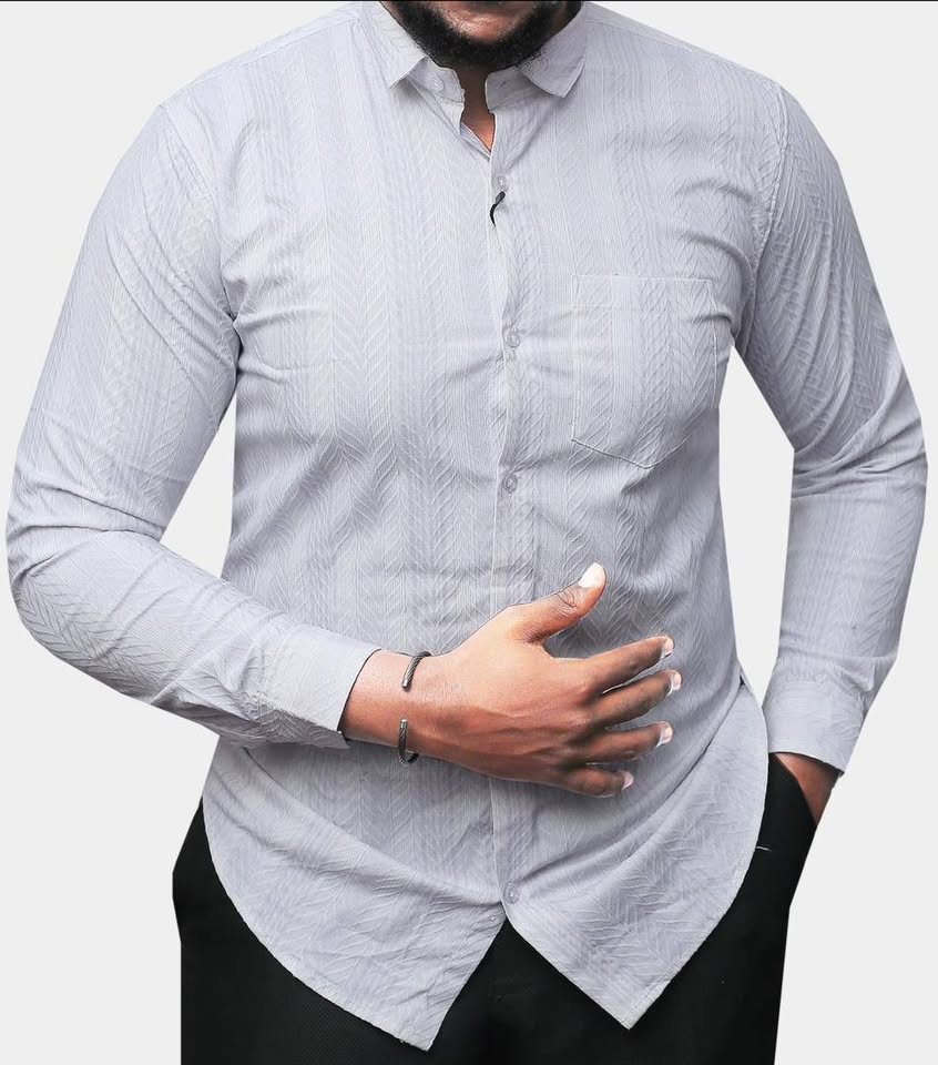 Men casual long sleeved shirts