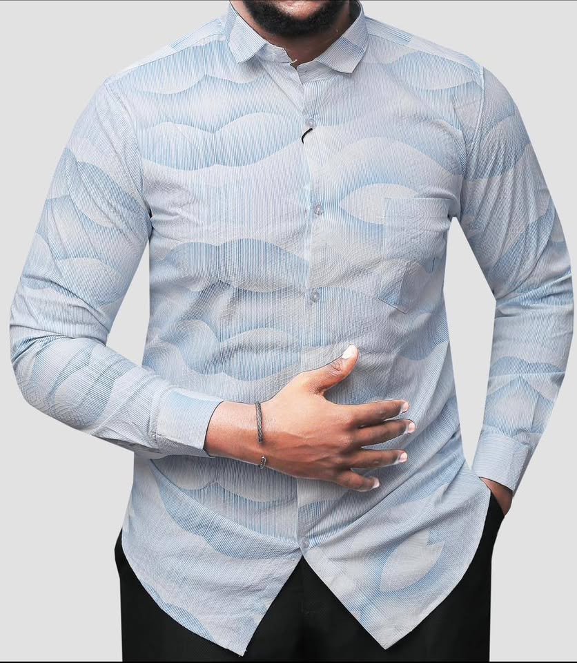 Men casual long sleeved shirts