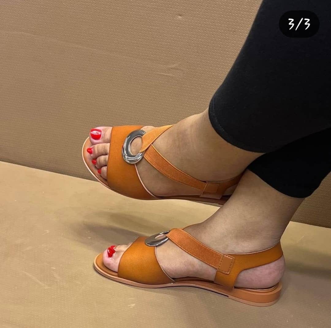 simple women open shoes