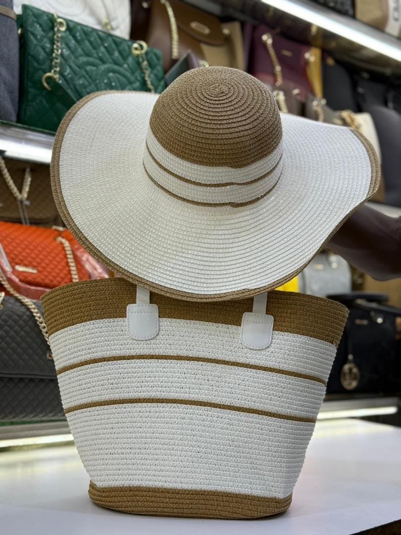 Beautiful bag with hat combo