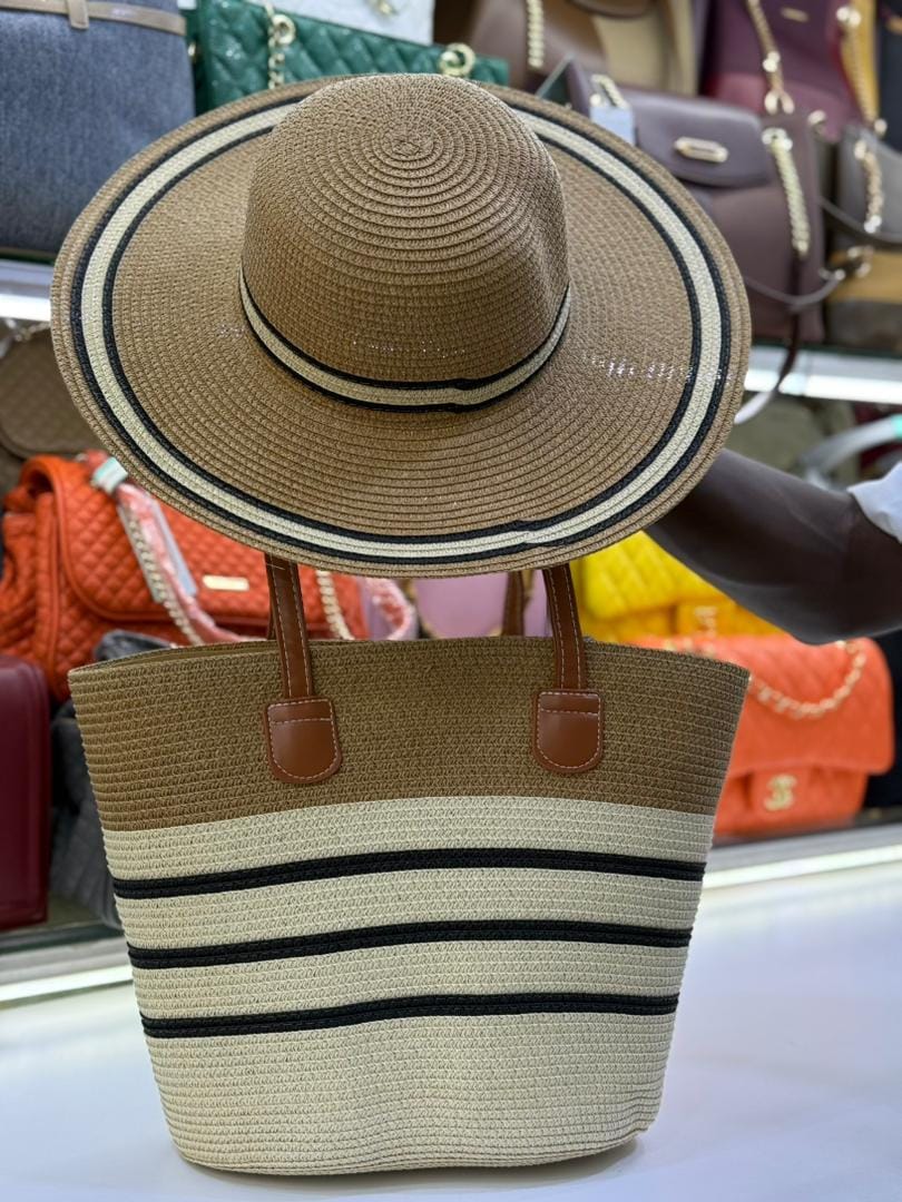 Beautiful bag with hat combo