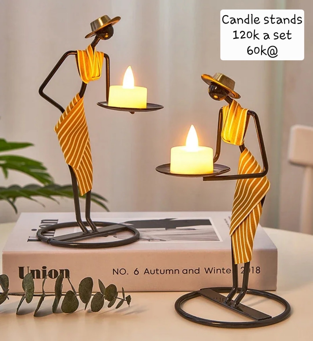 candle stand pair
