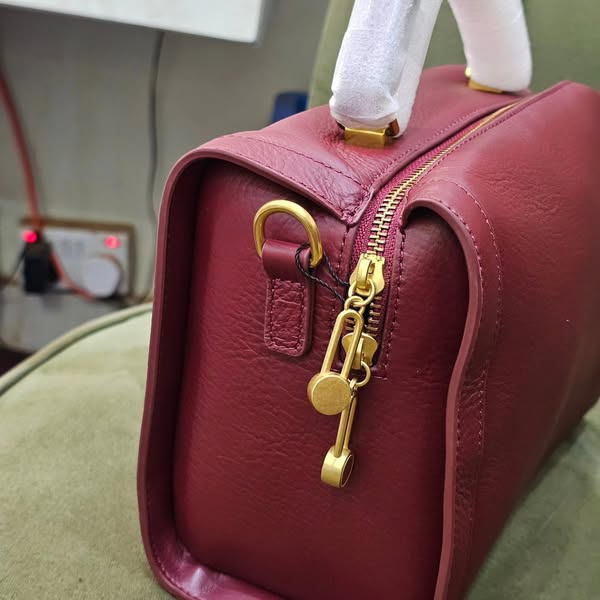 Maroon Leather Bag