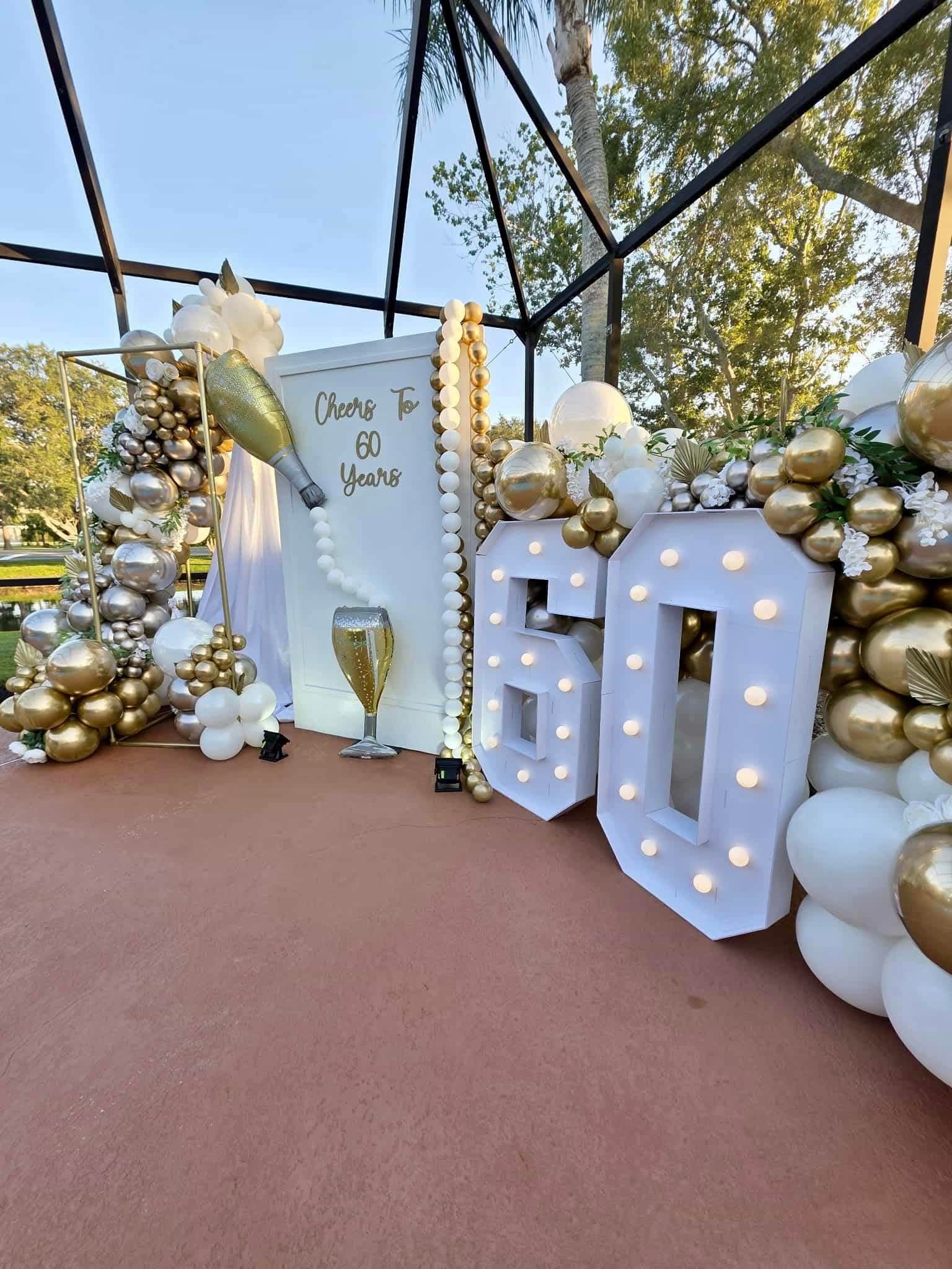 Golden sixty decoration