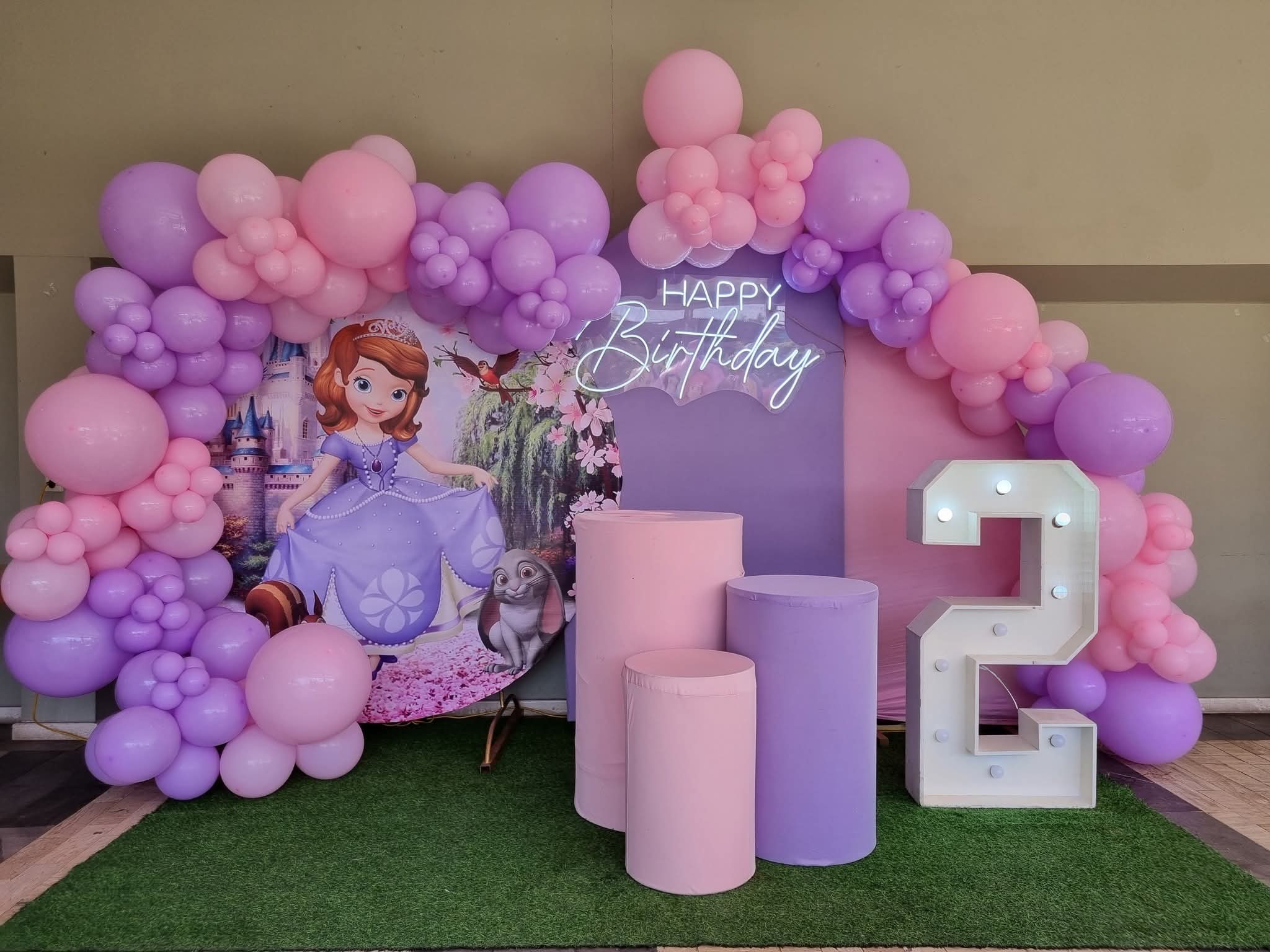 Princess Sofia birthday decoration