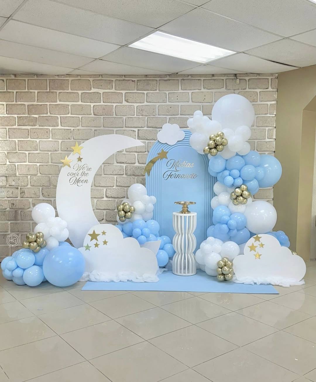 Baby boy birthday deco