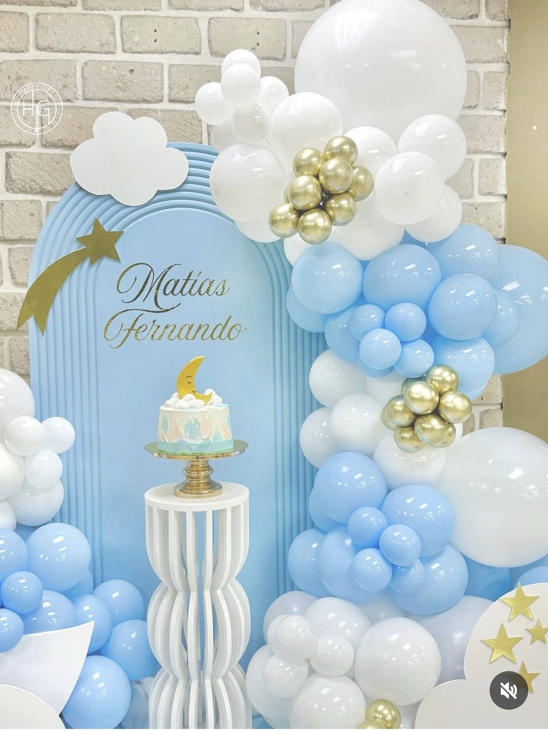 Baby boy birthday deco