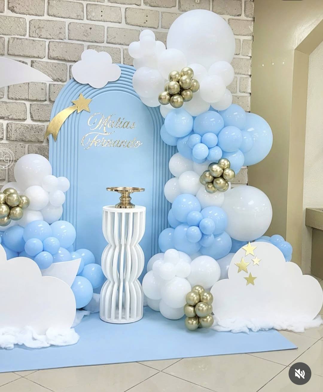 Baby boy birthday deco