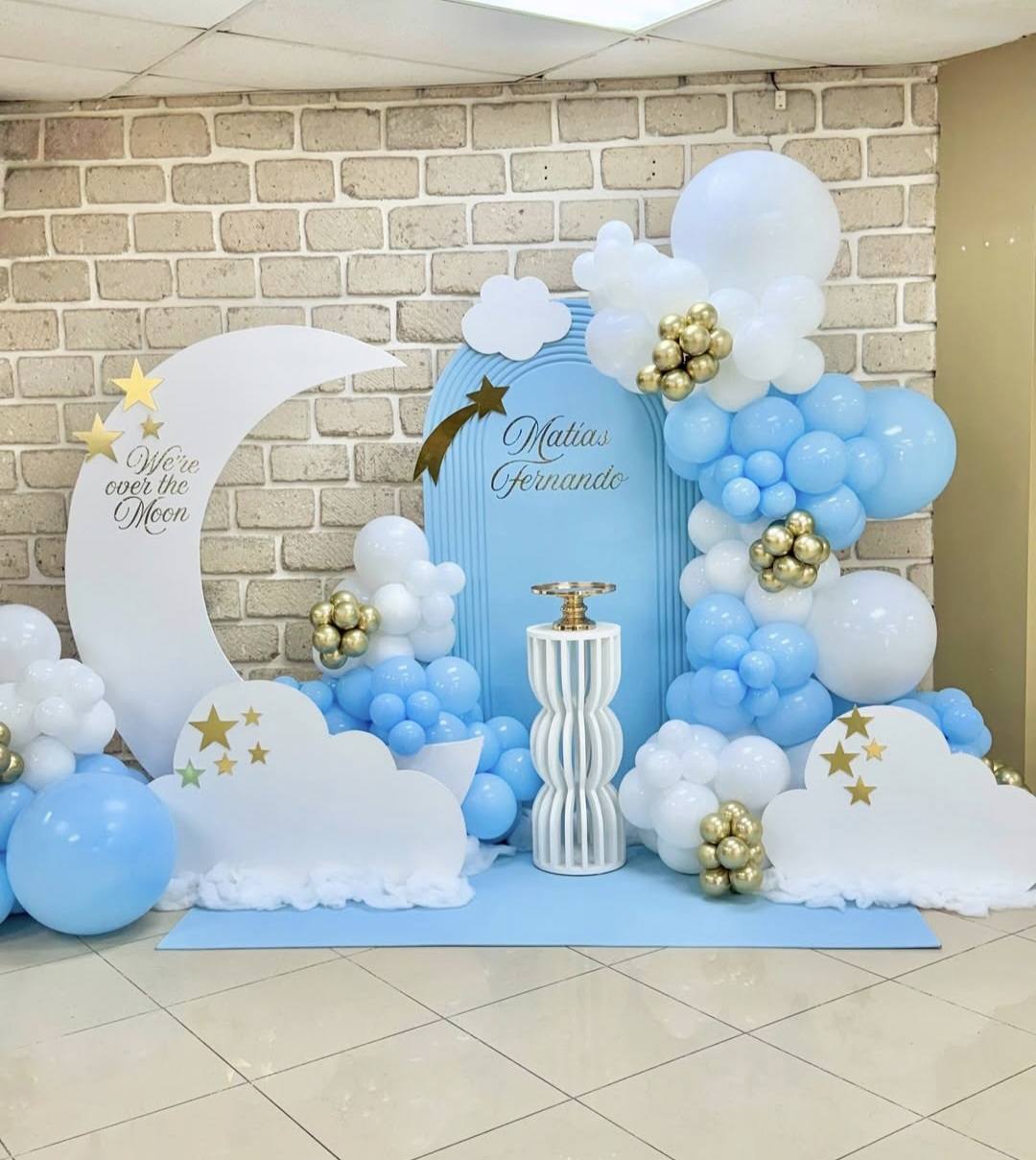 Baby boy birthday deco