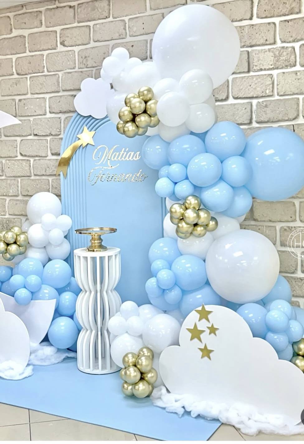 Baby boy birthday deco