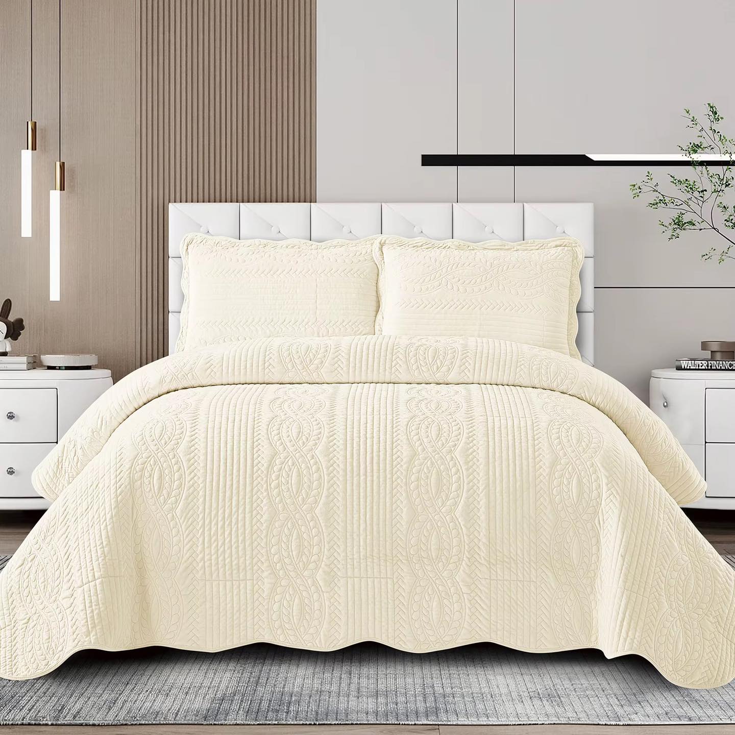 Velvet Bedspreads with 2 pillow cases