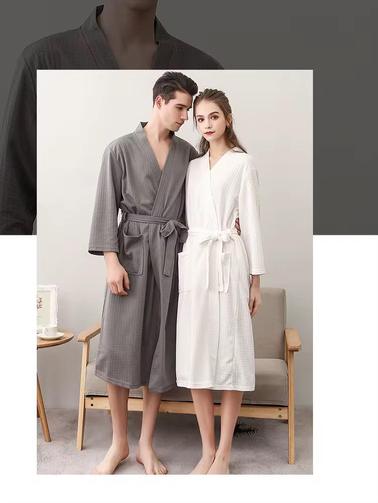 Waffle bathrobes