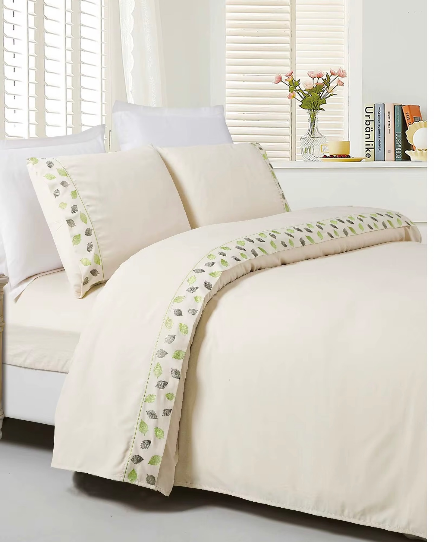 5/6 soft fiber fitted elastic bedsheets  with 2 pillow cases