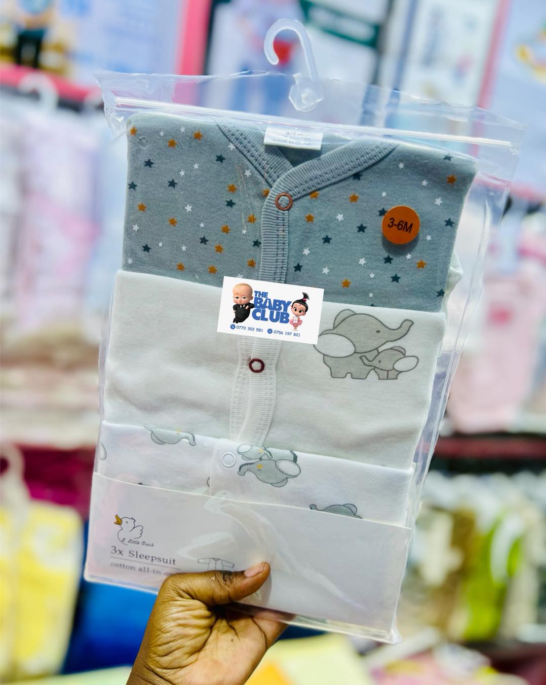 pack of 3 baby Cotton overalls