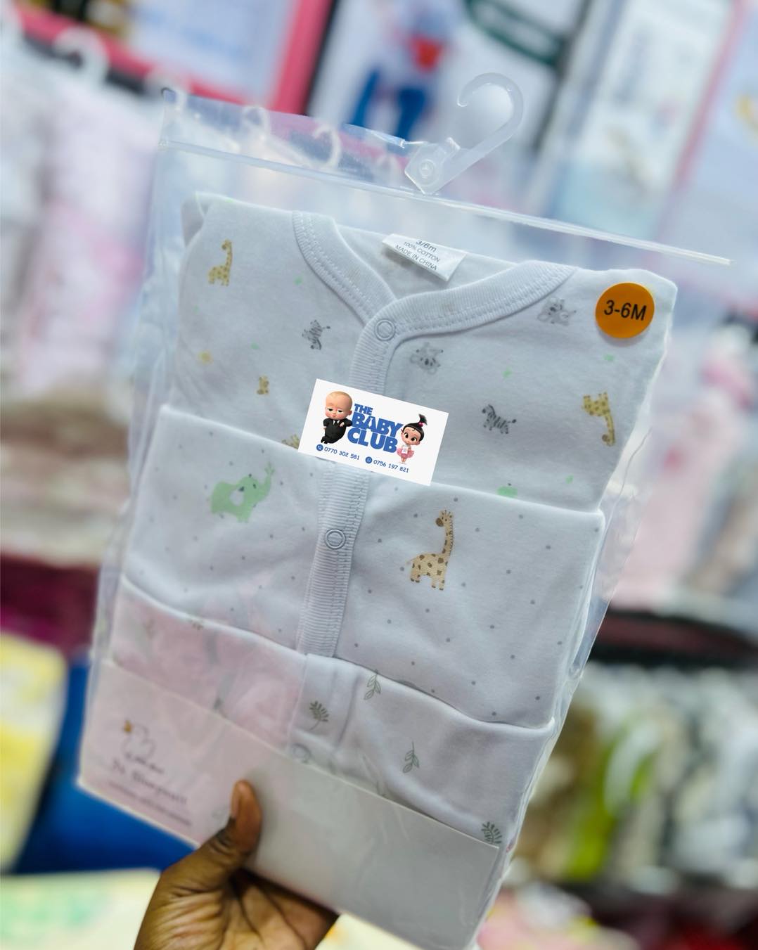 pack of 3 baby Cotton overalls