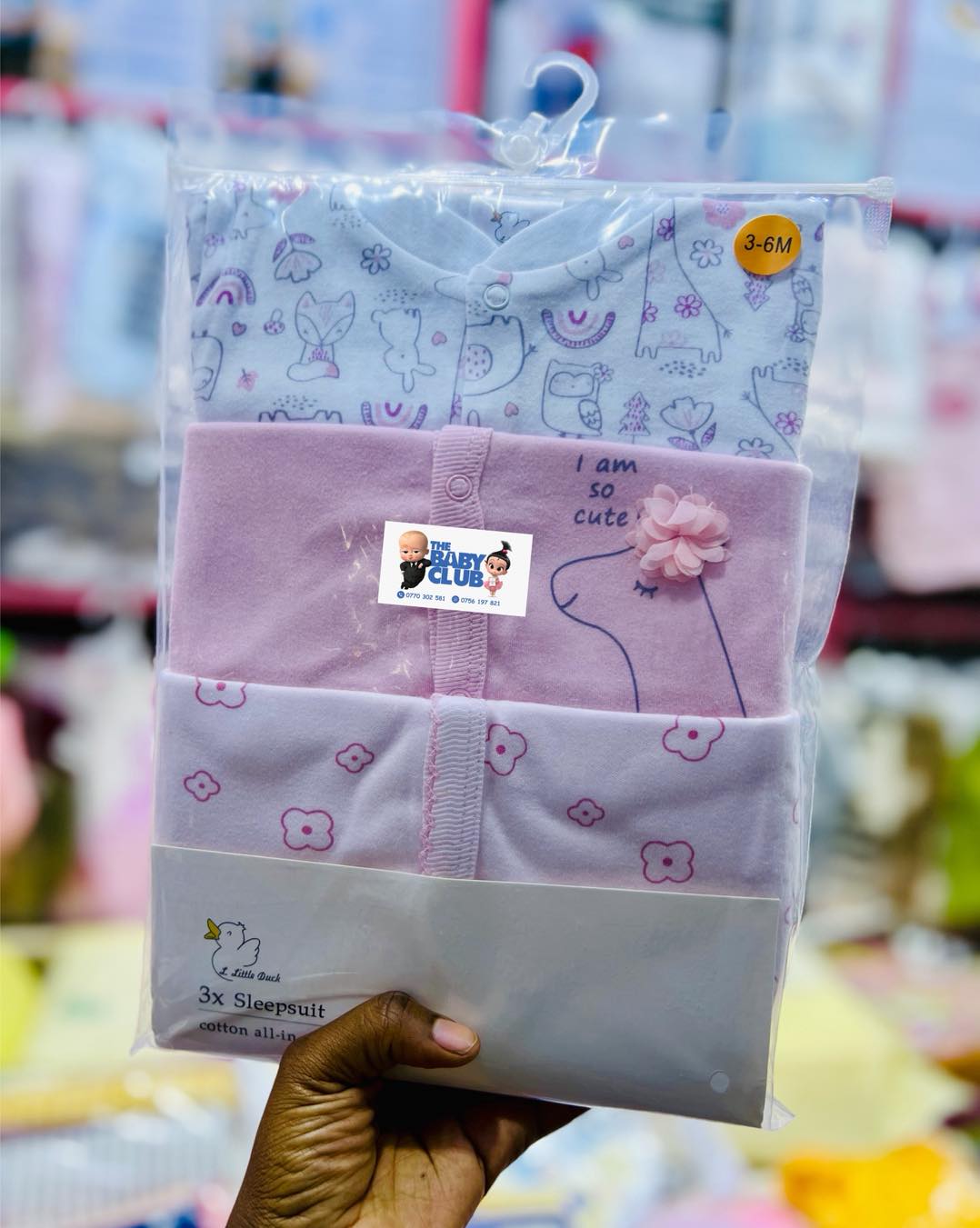 pack of 3 baby Cotton overalls